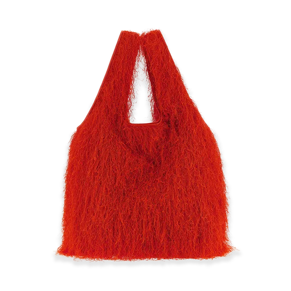 DRIES VAN NOTEN Women's Fringed Tote Bag "Red"