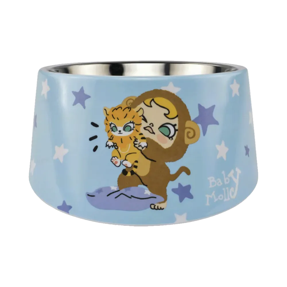 POP MART Baby Molly & Baby Tabby Series-Pet Bowl Twinkle