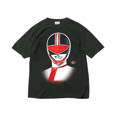 スーパー戦隊 x HOMEGAME \ 2000 タイムレッド TEE "BLACK"
