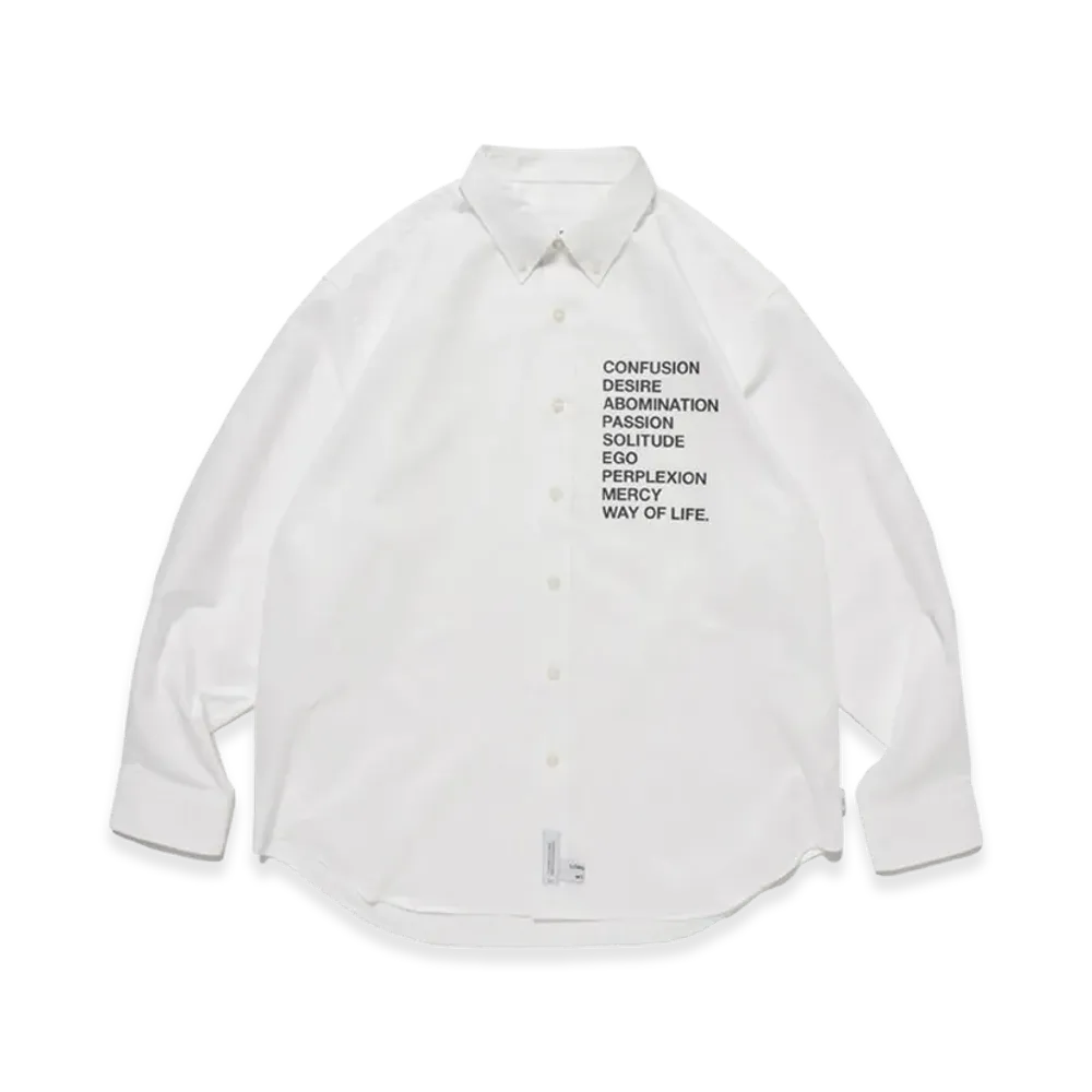 WTAPS BD 01 / LS / Ctpl. Oxford. RF "White"