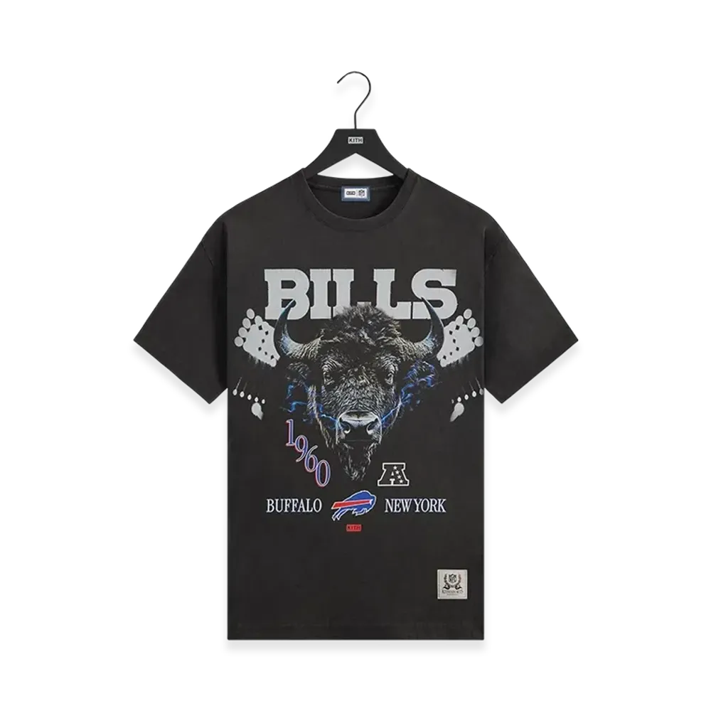 Kith x the NFL Buffalo Bills Photo Vintage Jones Tee "Black"