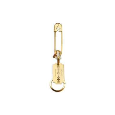 UNDERCOVER Brass Safety Pinky Ring "White/Gold"