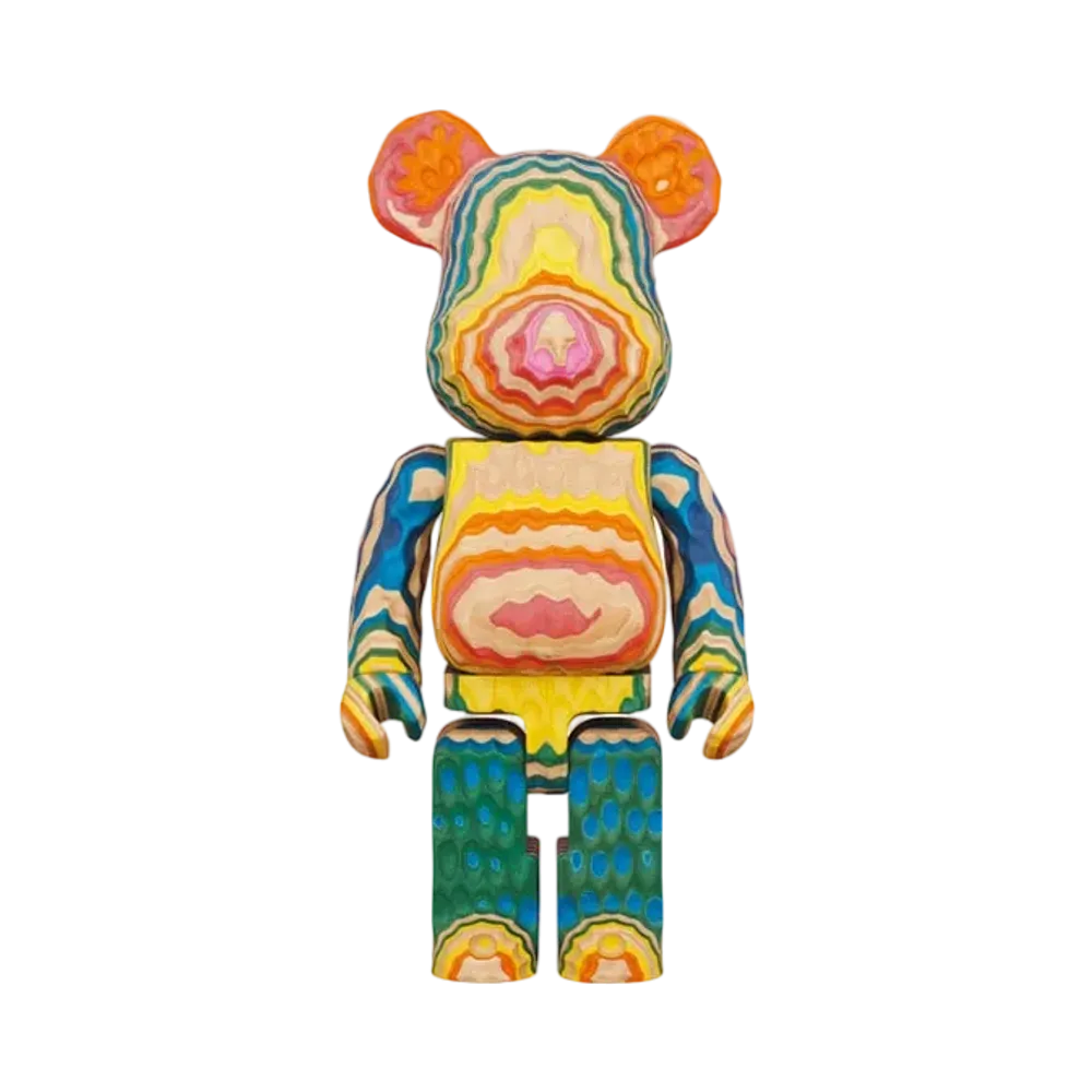 Bearbrick Karimoku fragmentdesign x HAROSHI Vertical carved wooden 400%
