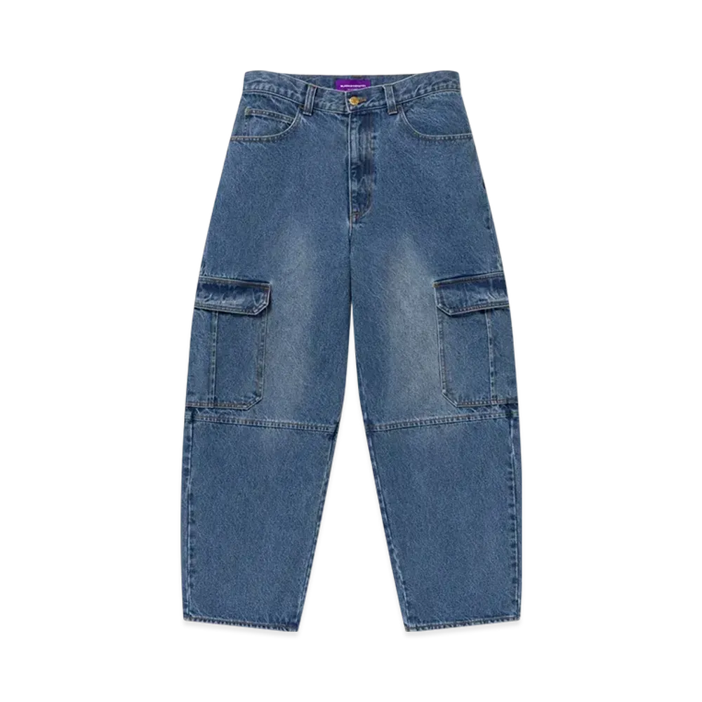 BlackEyePatch Urban Arrows Stitched Cargo Jeans "Indigo"