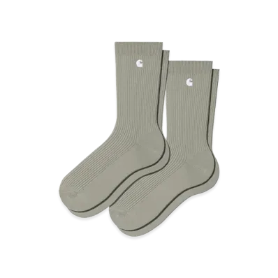 Carhartt WIP Madison Pack Socks "Shady Green/White Green"
