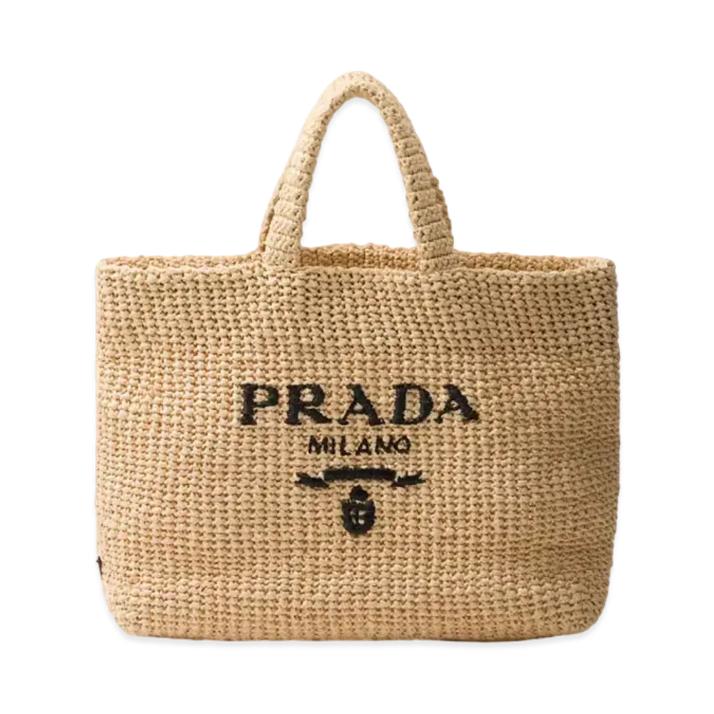PRADA Crochet Tote Bag "Natural"