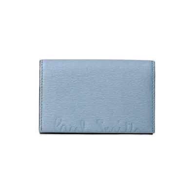 Paul Smith Cropped Logo Business Card Holder "SaxBlue"