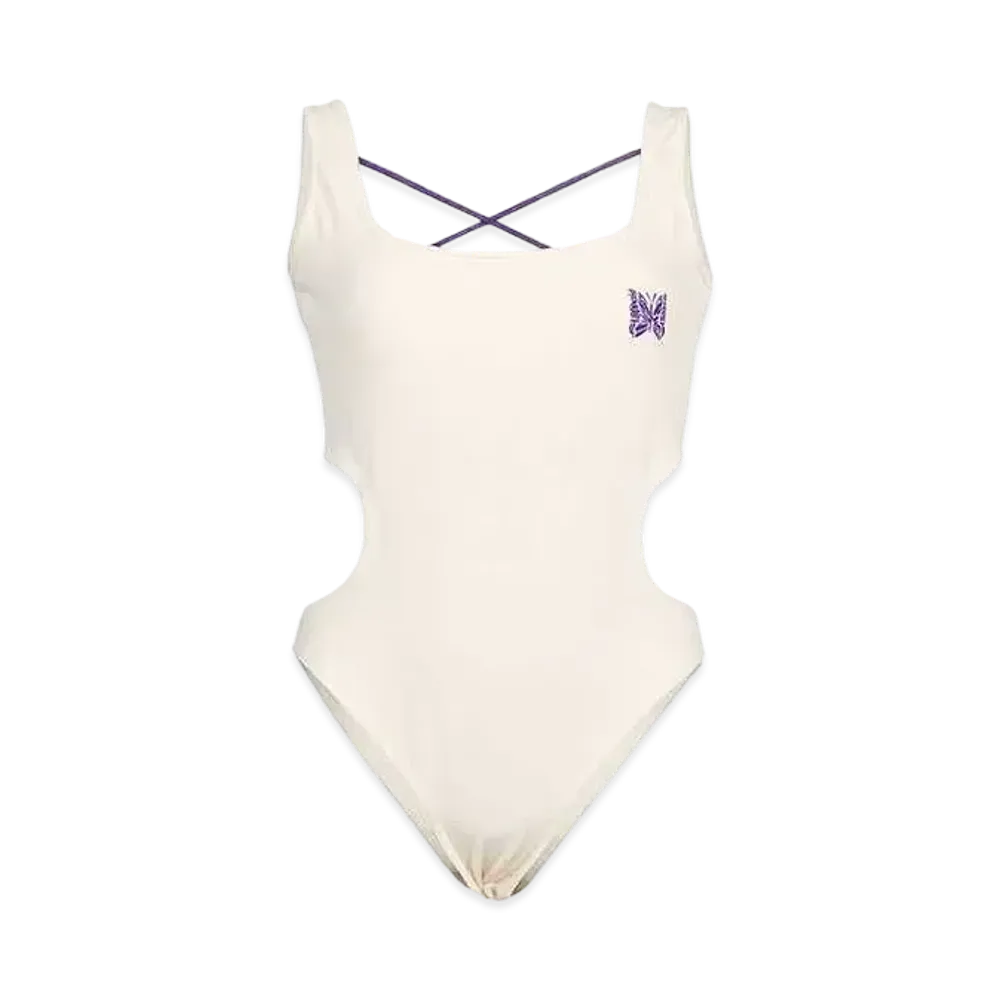 Needles x TW Side Cut Rib Bodysuit "Ivory"