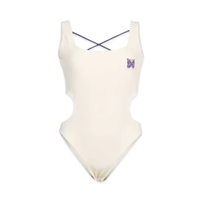 Needles x TW Side Cut Rib Bodysuit "Ivory"
