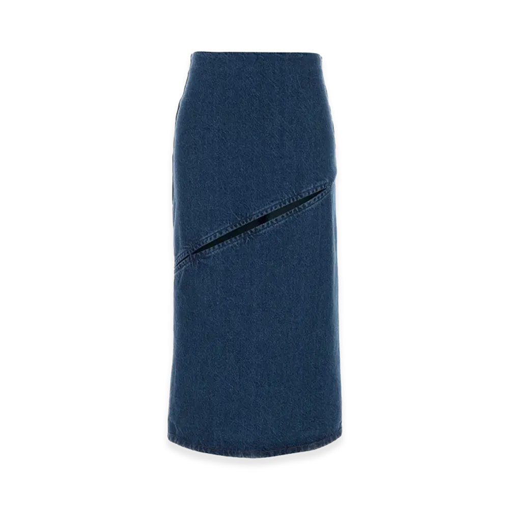 Jil Sander Women's Denim Skirt "Blue"