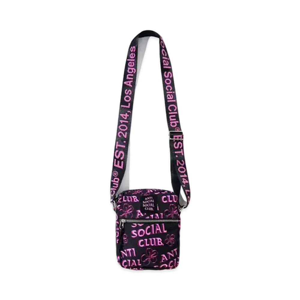 ANTI SOCIAL SOCIAL CLUB FA22 Coral Crush Black Side Bag "Black"