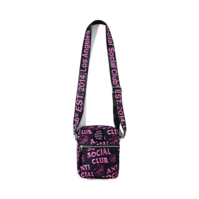 ANTI SOCIAL SOCIAL CLUB FA22 Coral Crush Black Side Bag "Black"