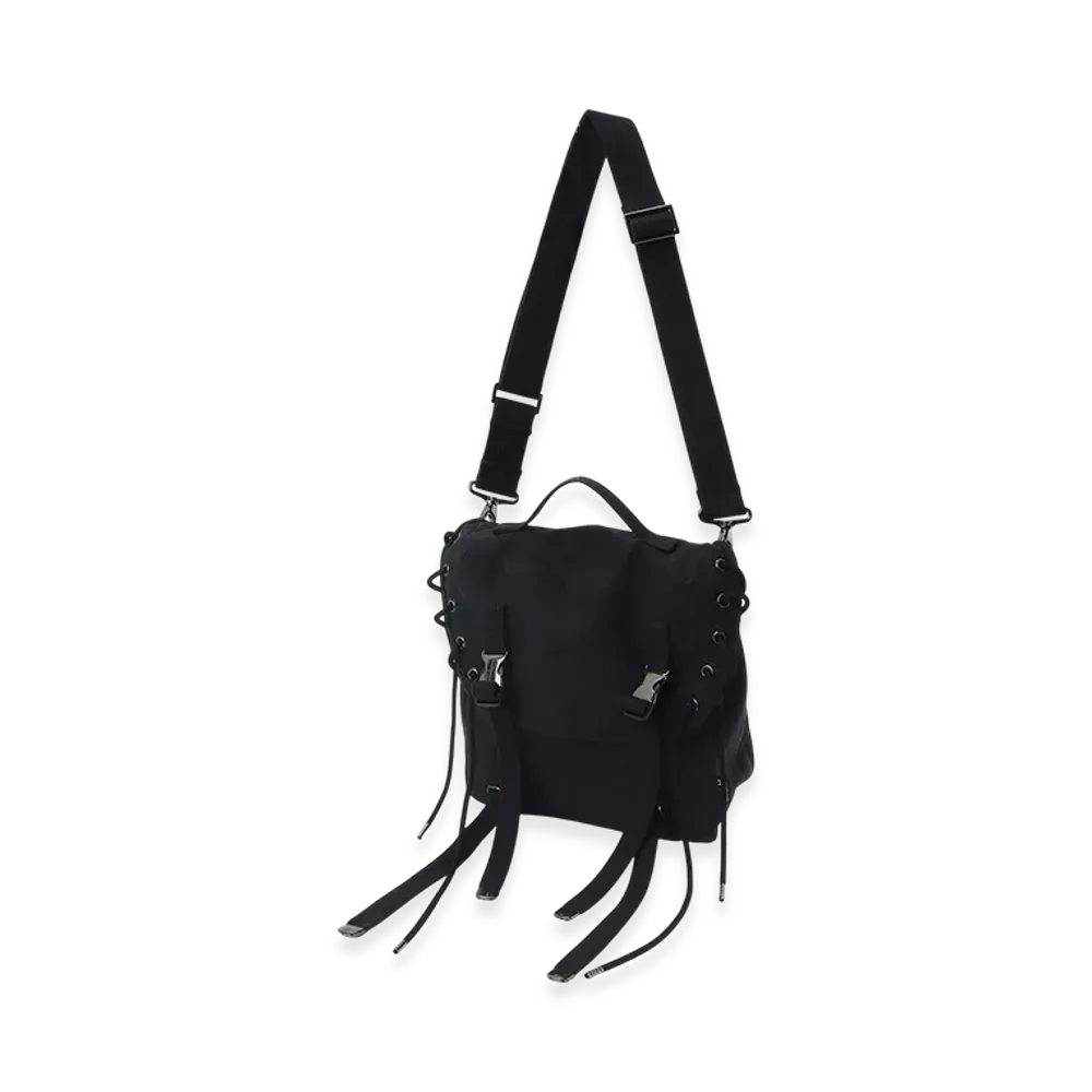 Ground Y Canvas Shoulder Bag "Black"