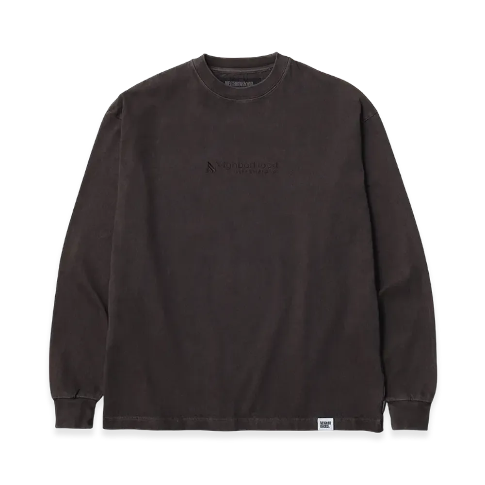 NEIGHBORHOOD Pigment Dyed Crewneck LS "Brown"