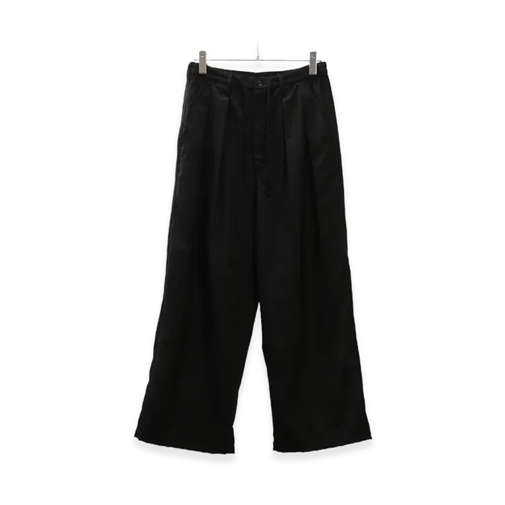 ANCELLM Wool Calmsskin Tuck Easy Slacks "Black"