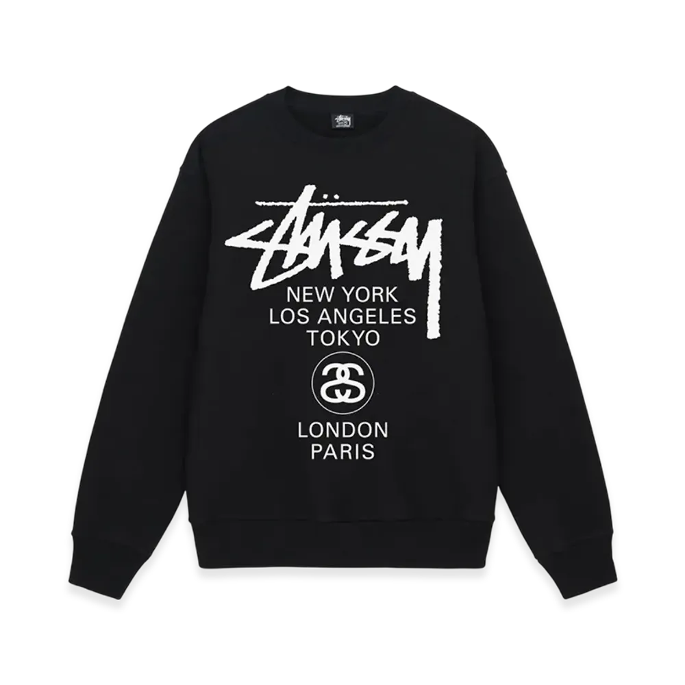 Stussy World Tour Crew 2023 "Black"