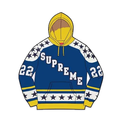 Supreme Hockey Hooded Sweatshirt "Royal"
