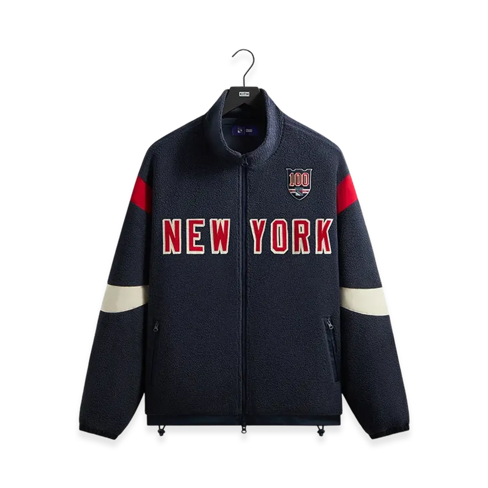 Kith x The New York Rangers Pinehurst Sherpa Jacket "Nocturnal"