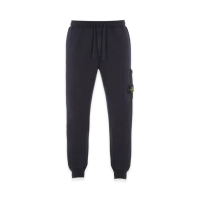 Stone Island 64551 Garment Dyed Cotton Fleece Cargo Sweatpants - 23FW "Navy Blue"