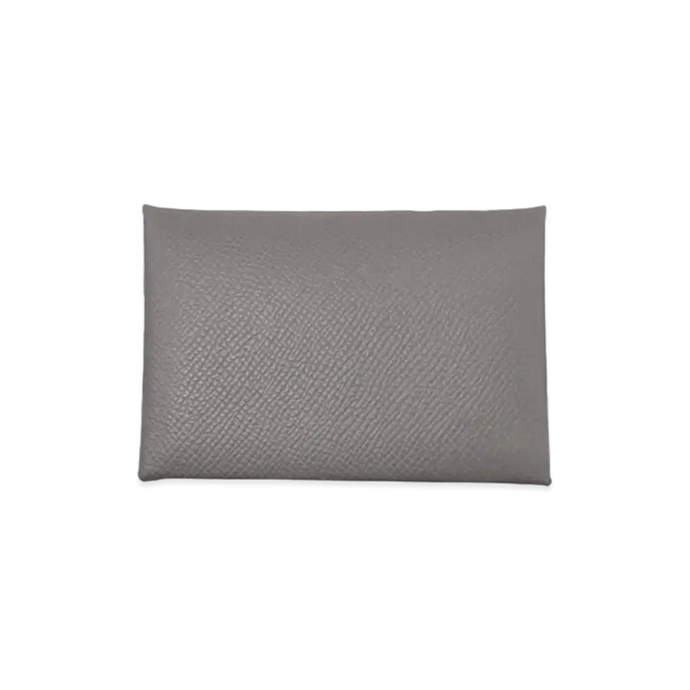 Hermes Calvi Veau Epsom "Gris Meyer/Silver"