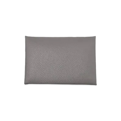 Hermes Calvi Veau Epsom "Gris Meyer/Silver"