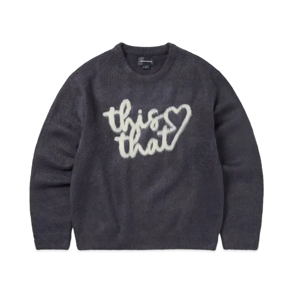 thisisneverthat Heart Logo Knit Sweater "Purple"
