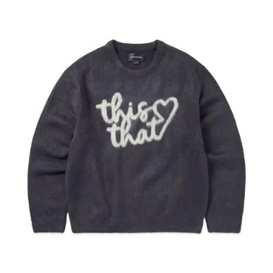 thisisneverthat Heart Logo Knit Sweater "Purple"