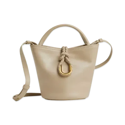 Bottega Veneta Small Liberta Bucket "Ecru"