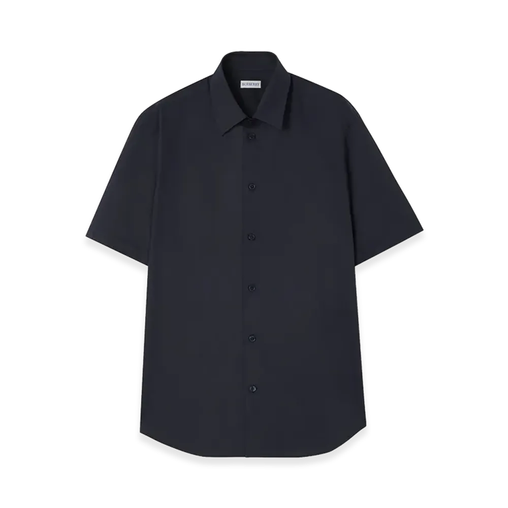 Burberry Cotton Shirt "Navy Black"