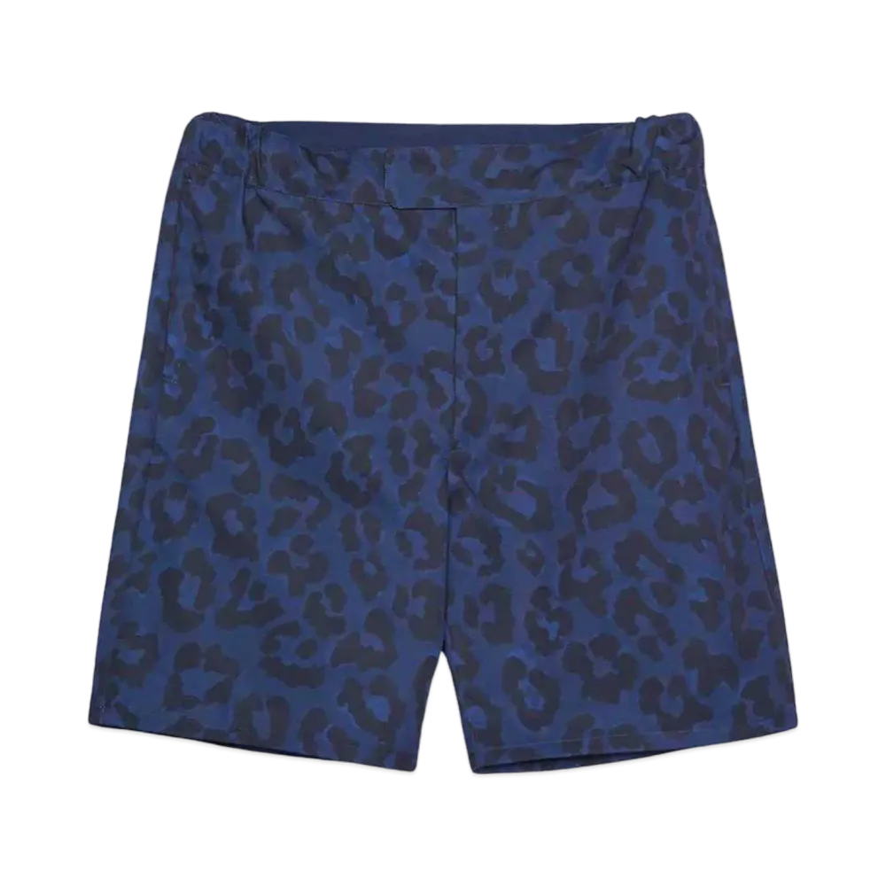 BUENA VISTA Leopard half pants "NAVY"