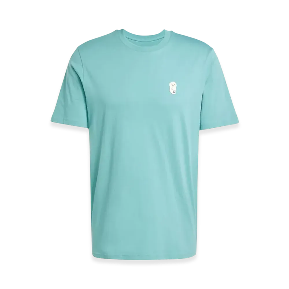 adidas Dog Sock Patch Graphic Short Sleeve T-Shirt "Preloved Teal"