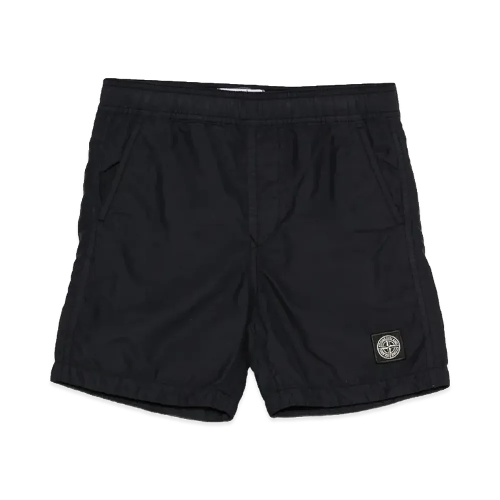 Stone Island Kids Compass Logo Swimsuit "Blue"