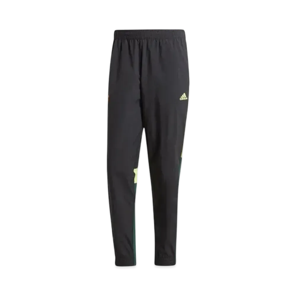 adidas Manchester United Woven Track Pants "Black/Green Night/Pulse Lime"
