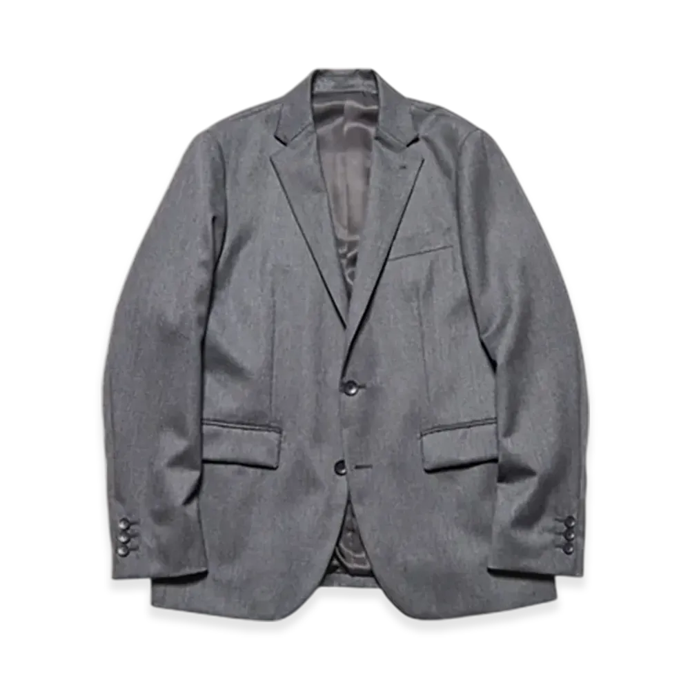 SOPHNET. Flannel Wool Standard 2Button Jacket "Charcoal Gray"