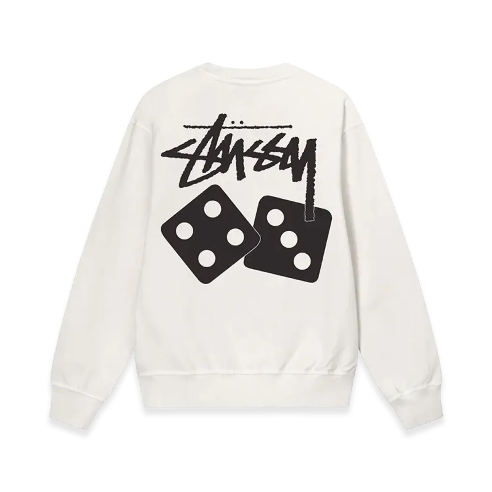 Stussy Dice Pigment Dyed Crew "Natural"