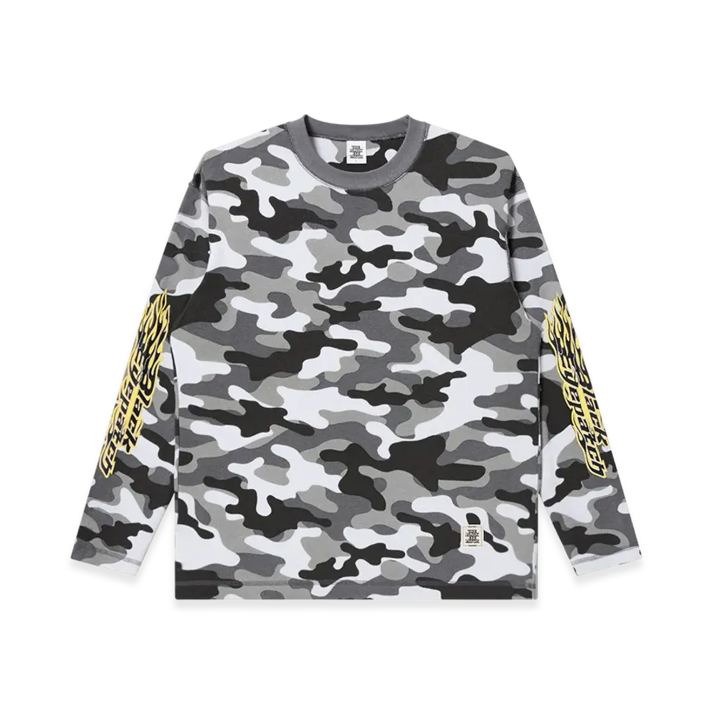 BlackEyePatch Flame Logo Thermal L/S Tee "City Camo"