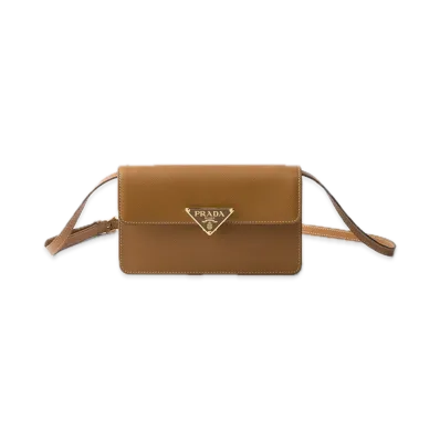 PRADA Saffiano Leather Mini Bag "Camel"