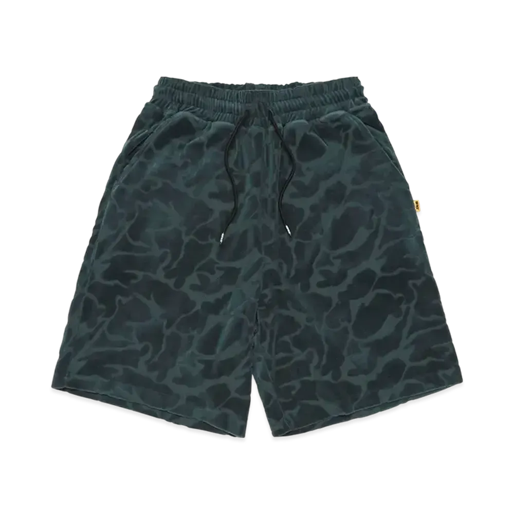 FR2 Pile Jacquard Rabbits Camo Short Pants "Green"