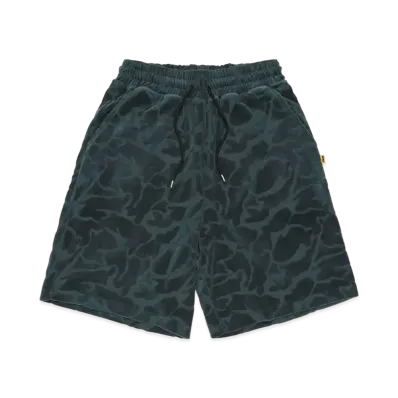 FR2 Pile Jacquard Rabbits Camo Short Pants "Green"