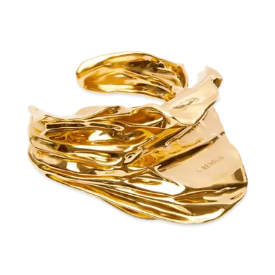 LOEWE Pleated Fan Cuff "Gold"