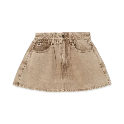 A BATHING APE Women's Ruffle Skirt "Beige"