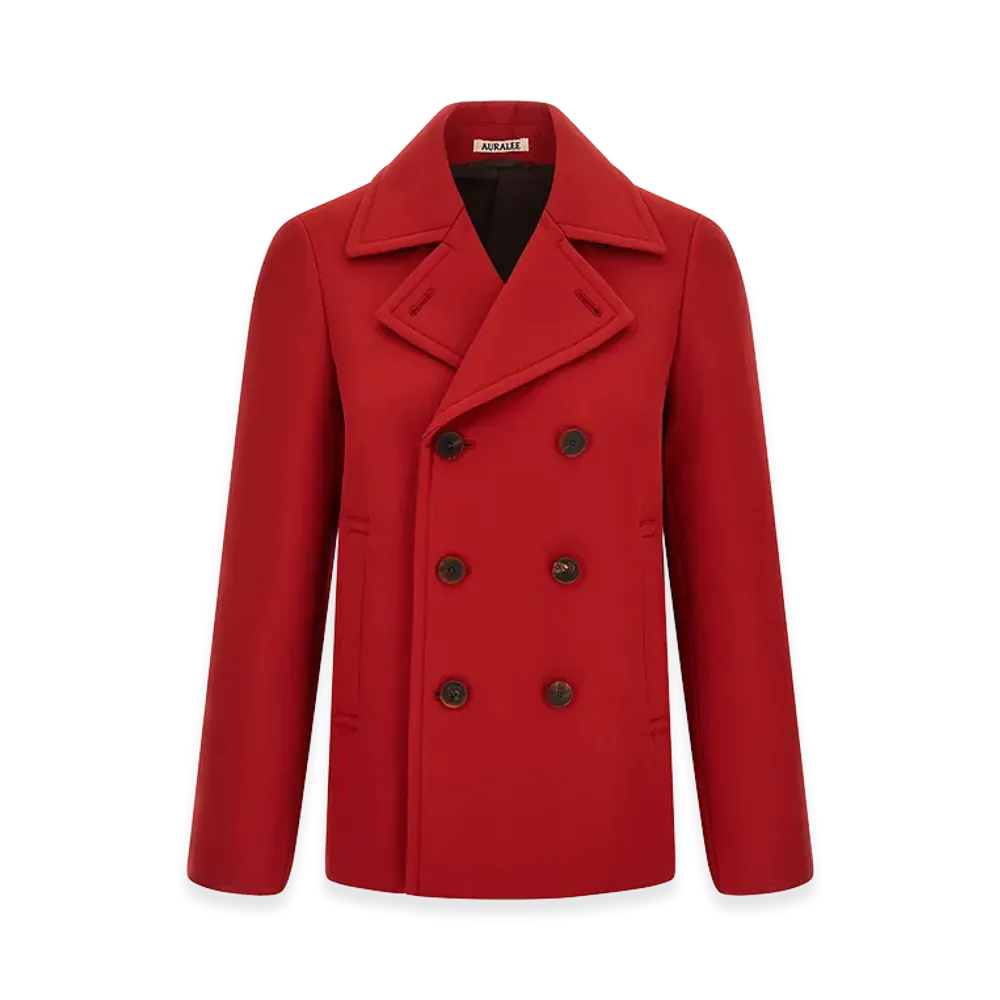 AURALEE Wool Coat "Red"