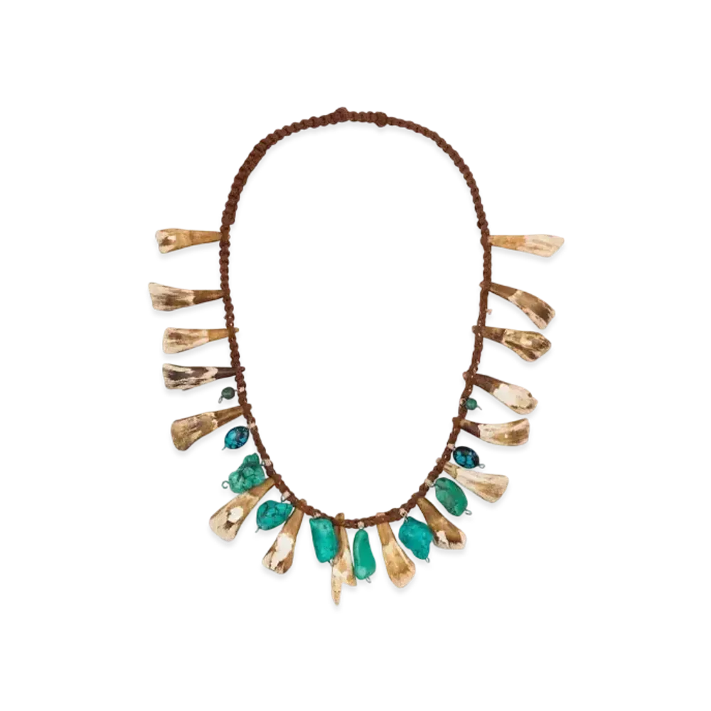 DENIM TEARS Homecoming Cow Tooth Necklace "Multi"
