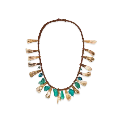 DENIM TEARS Homecoming Cow Tooth Necklace "Multi"