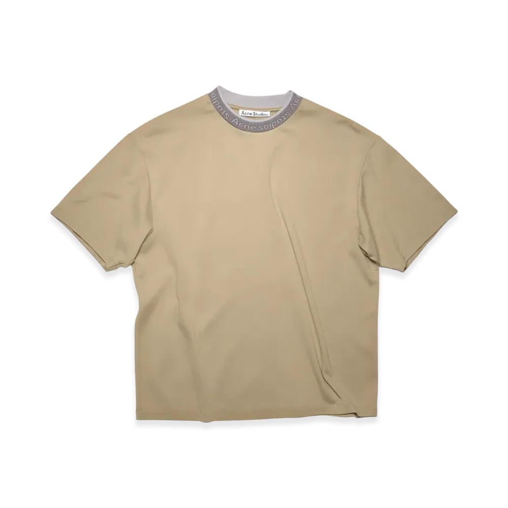 Acne Studios Logo Binding T-Shirt "Dark Beige"