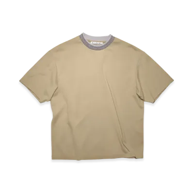 Acne Studios Logo Binding T-Shirt "Dark Beige"