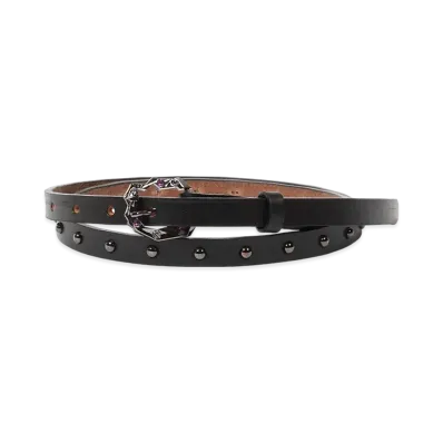 WACKO MARIA x WOLF'S HEAD Studs Leather Belt "Pink"