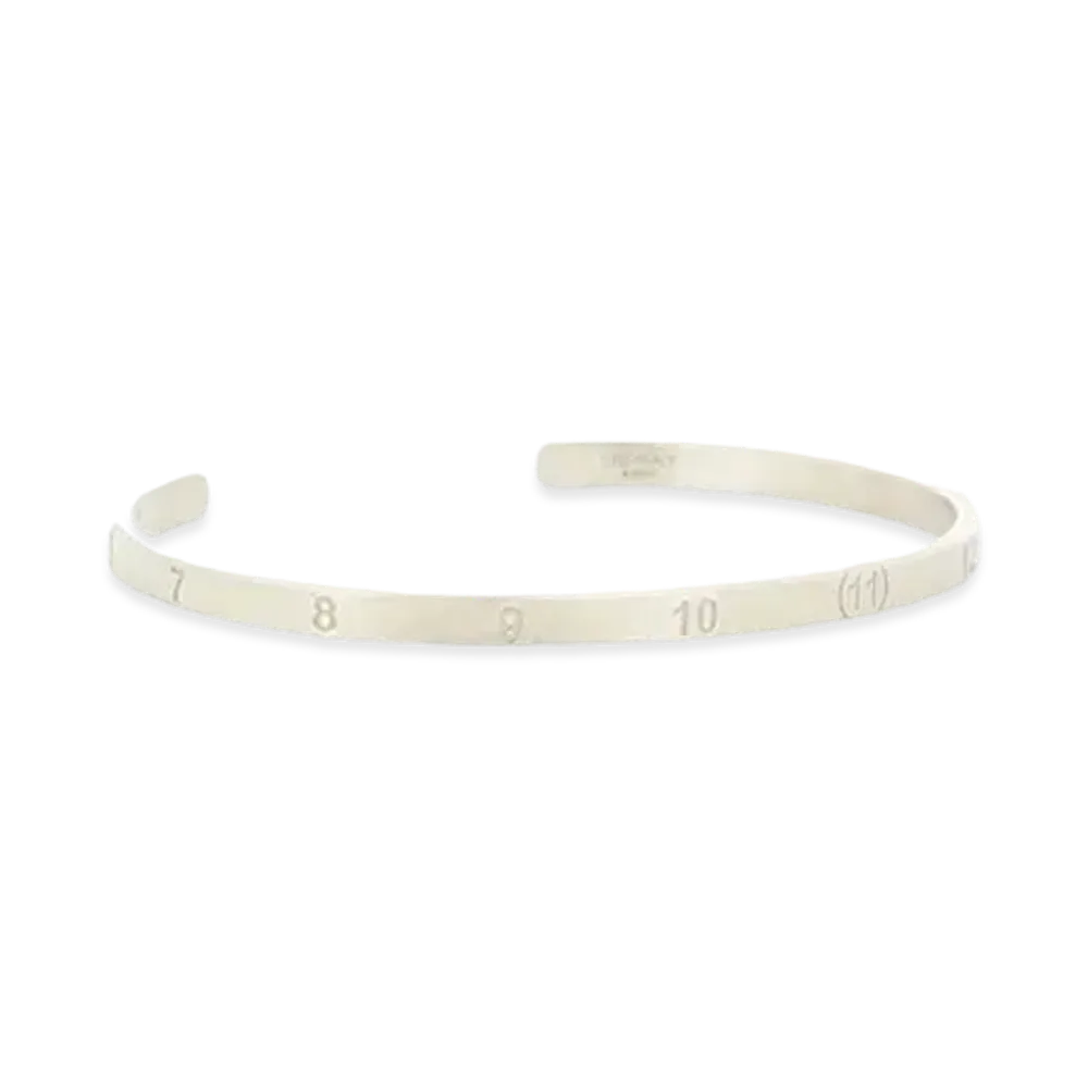 Maison Margiela Logo Slim Bracelet "Silver"
