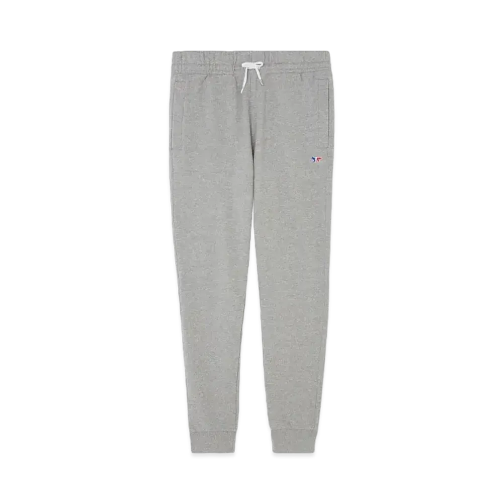 Maison Kitsune Tricolor Fox Patch Classic Jog Pants "Grey Melange"