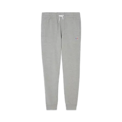 Maison Kitsune Tricolor Fox Patch Classic Jog Pants "Grey Melange"